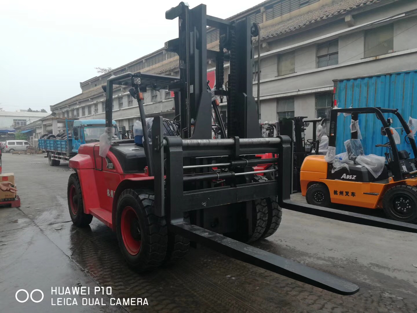 10噸內燃叉車X系列-帶側移，實拍圖